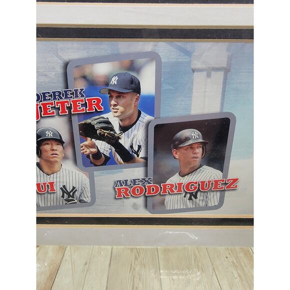 Derek Jeter Damon Jeter Matsui NY Yankees 2007 USPS Issue Team Stamp-Poster - Picture 6 of 9